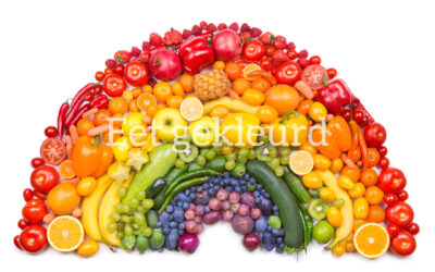 Gekleurden groenten en fruit, gezond, vol voedingsstoffen