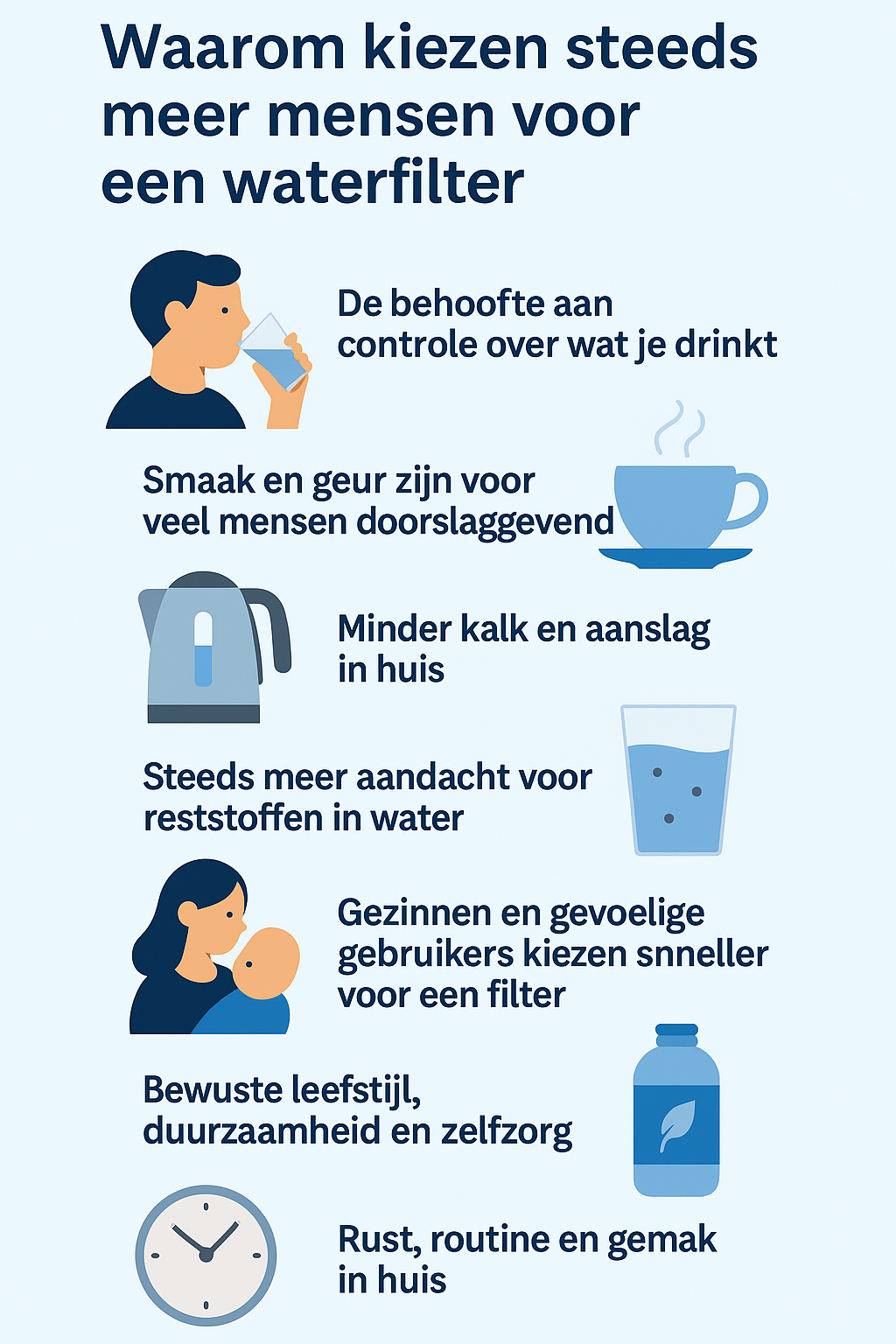 Waarom kiezen steeds meer mensen voor een waterfilter